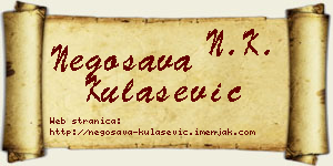 Negosava Kulašević vizit kartica